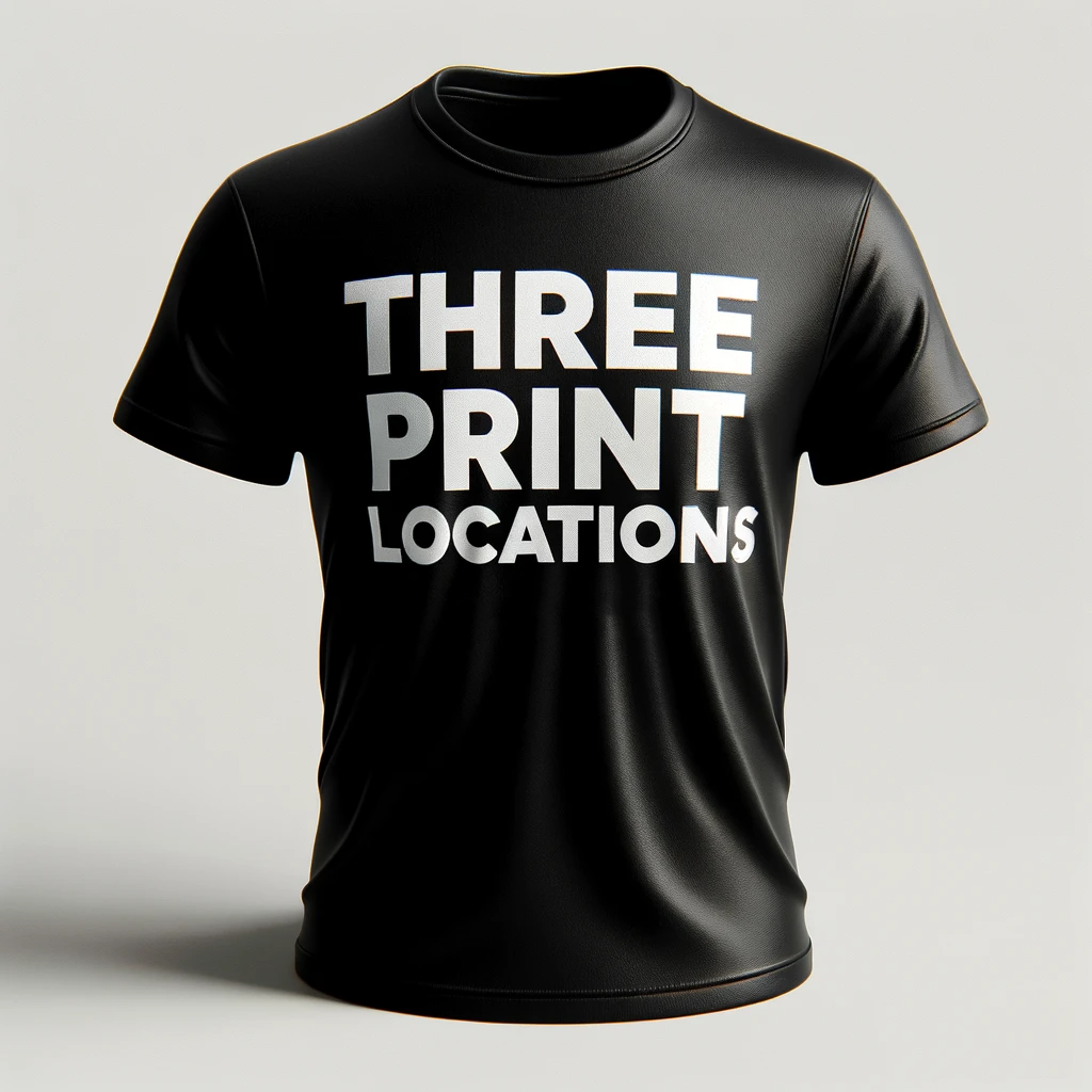 Three (3) Print Locations