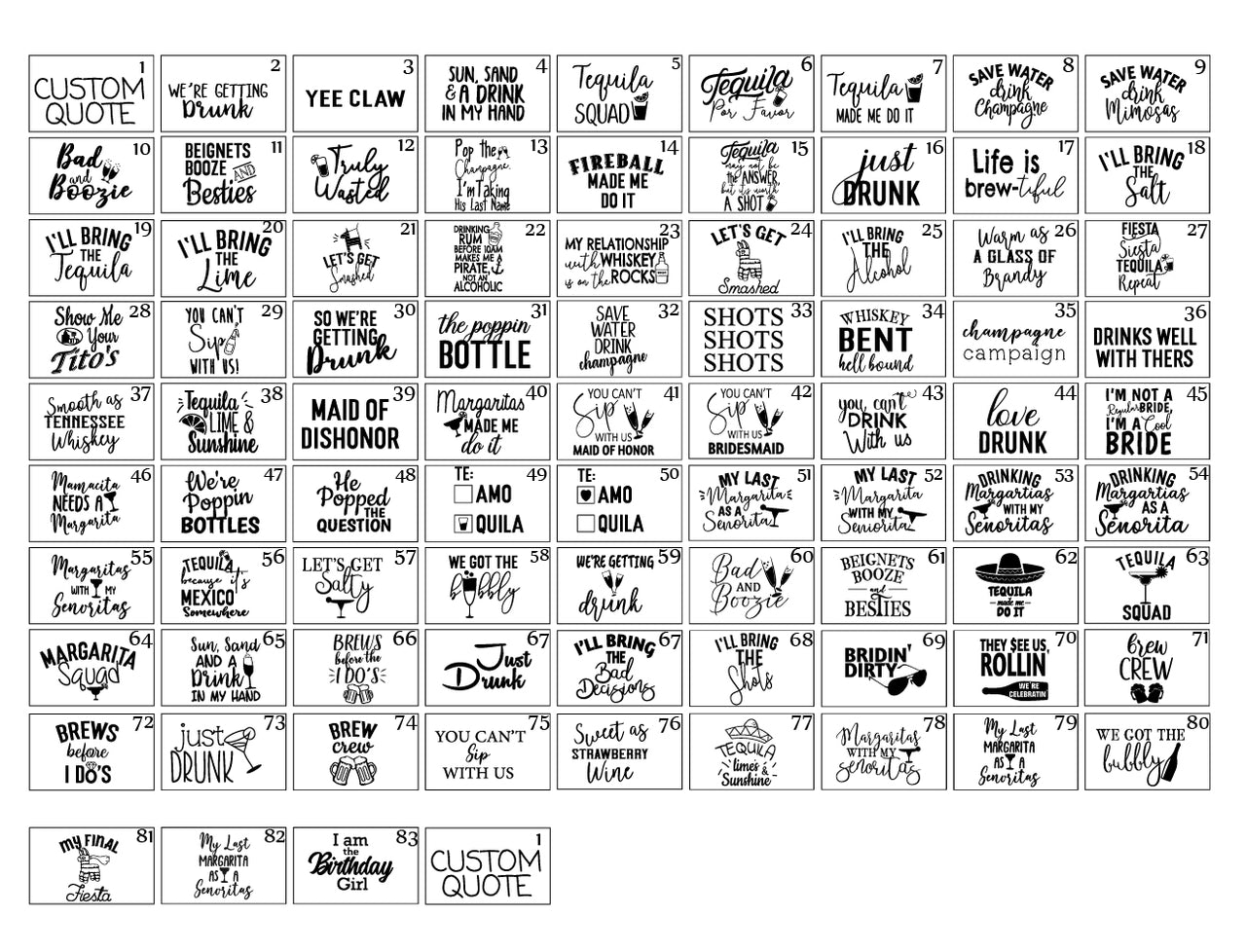 Alcohol Theme (Tank Top)